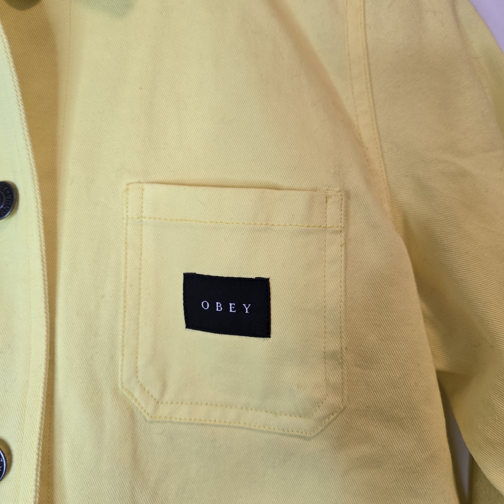 NWT Obey Lime Utility Jacket Size S - Picture 2 of 7